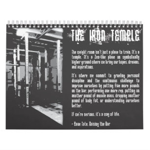 2025 Motivational Bodybuilding Gym Calendar