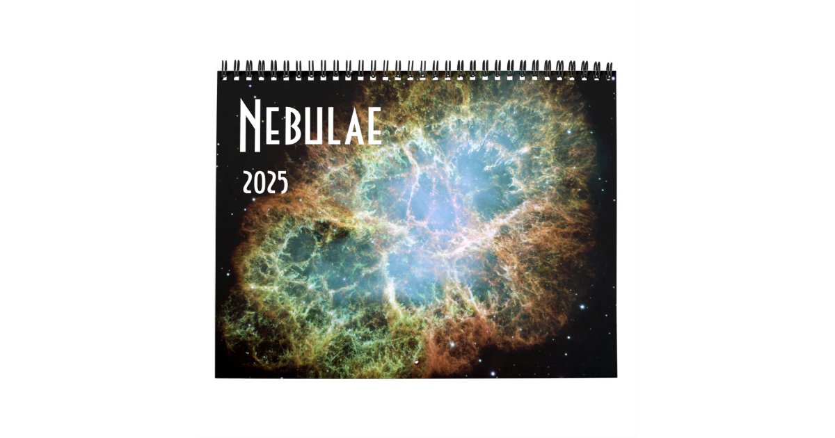 2025 NASA Space Nebulae Astronomy Stars Calendar Zazzle