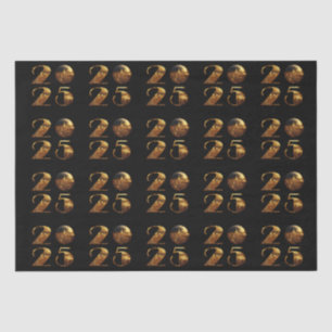 2025 New Year-Ball-NYC Gold- Tissue Paper
