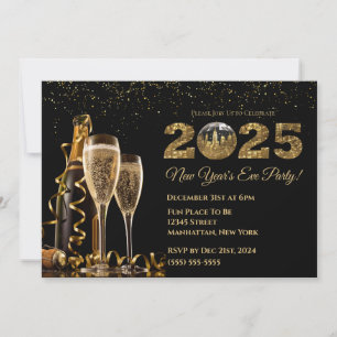 2025 New Year's Eve Party-Ball-NYC- Invitation
