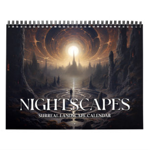 2025 Nightscapes 3 Surreal Space Landscape Art Calendar