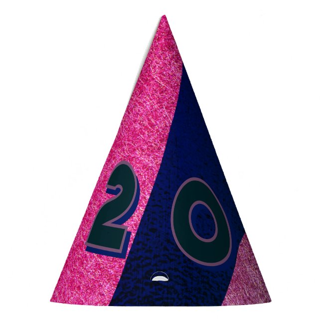 2025 NYE party hat in SUNSET AFTERGLOW (Left)