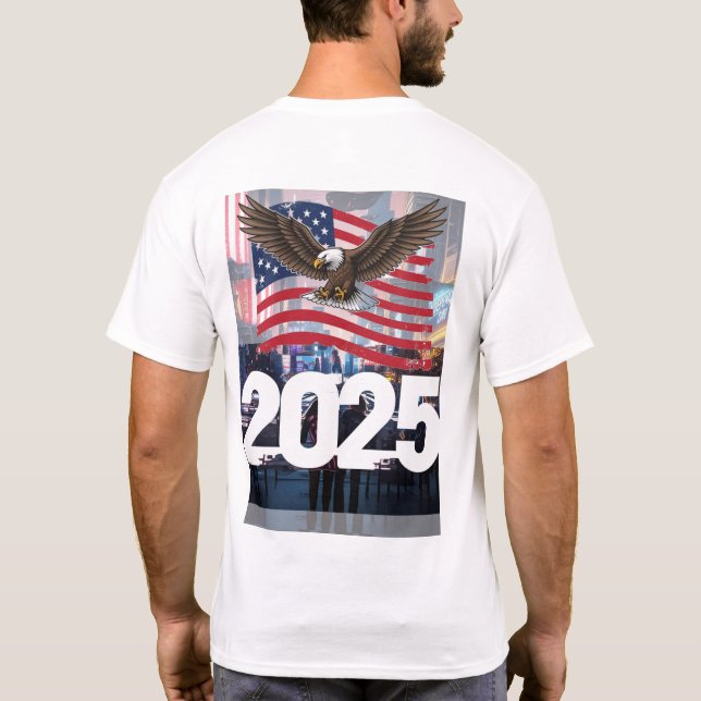 2025 Patriotic Celebration | Modern Independence D T-Shirt (Back)