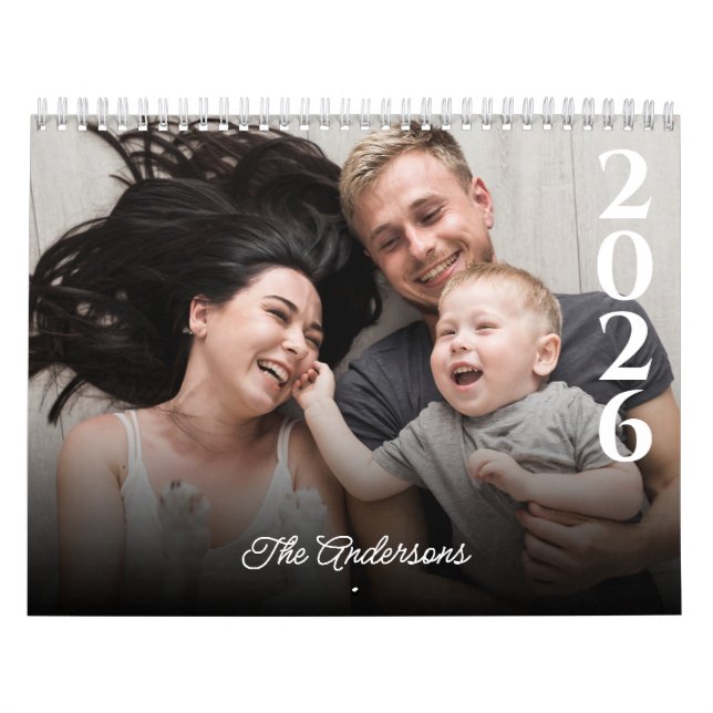 2025 Personalised Calendar Custom Photos & Text (Cover)