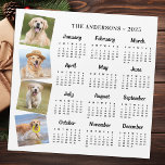 2025 Personalised Family Pet Dog Photos Calendar<br><div class="desc">2025 Photo Calendar Magnet Cards - Send New Year Greetings or include in your Christmas cards, these 5x7 photo calendar cards are perfect as Christmas and New Year cards to family and friends. Perfect to highlight or circle special family dates, anniversaries, birthdays, and reunions. Personalise these full year photo calendar...</div>