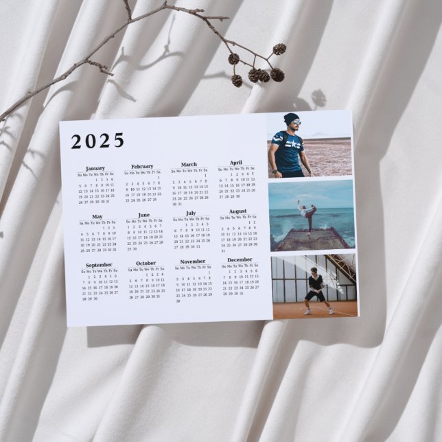 2025 Personalised Photo Collage Calendar Magnet  (Creator Uploaded)