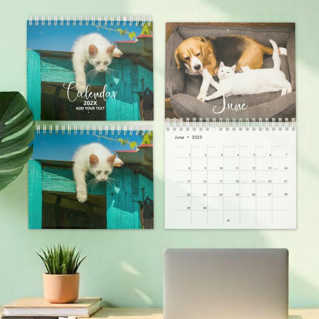 2025 Pet Custom Photo Chic Calligraphy Calendar (Creator Uploaded)