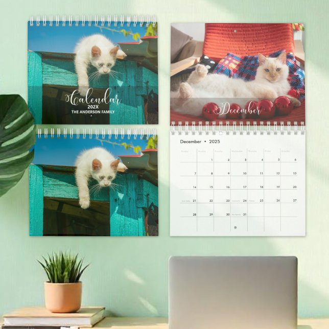 2025 Pet Custom Photo Chic Calligraphy Calendar (Creator Uploaded)