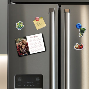 2025 Photo Calendar Barn Red Magnet