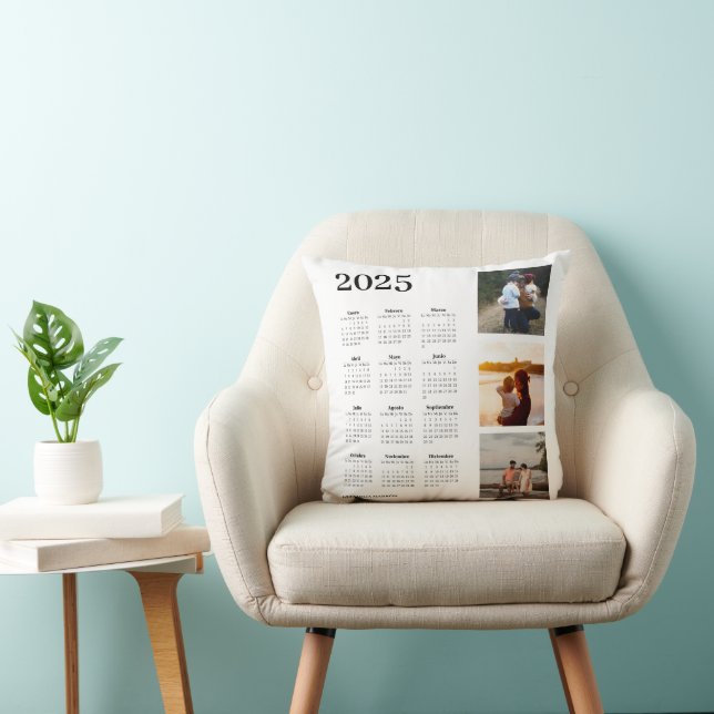 2025 Photo Calendar Cushion (Chair)