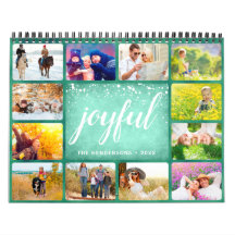 2025 Photo Calendar Family Name Green