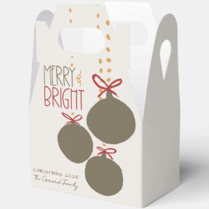 2025 Photo Family Christmas Card Thank You Favors Favour Box