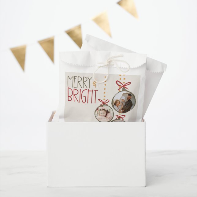 2025 Photo Family Christmas Xmas Party Card Favour Bag (Party)