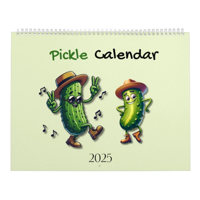 2025 Pickle Character Themed  Calendar (Cover)