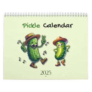 2025 Pickle Character Themed  Calendar
