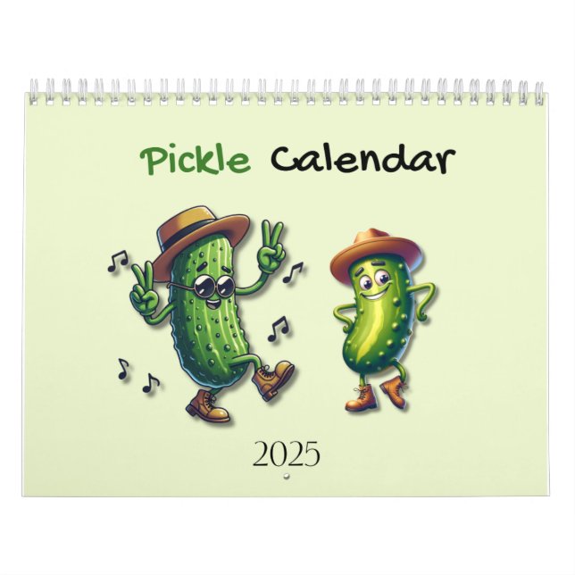 2025 Pickle Character Themed  Calendar (Cover)