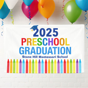 2025 Preschool Graduation Customizable School Banner