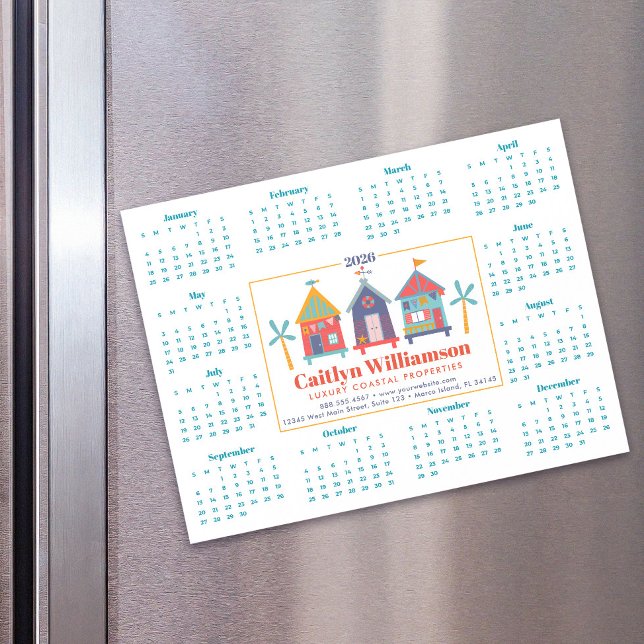 2025 Real Estate Agent Calendar Beach House Magnet (Creator Uploaded)