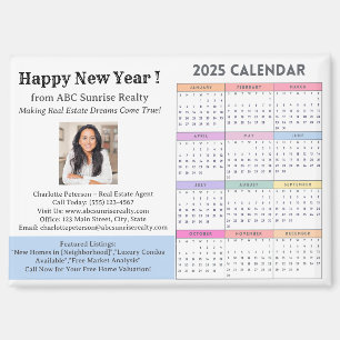 2025 Real Estate Calendar Magnet