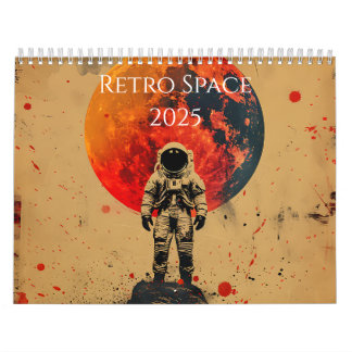 2025 Retro Space Art Calendar
