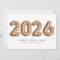2025 Rose Gold Mylar Balloons Happy New Year
