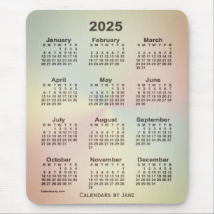 2025 San Telmo Rainbow Calendar by Janz Mouse Pad