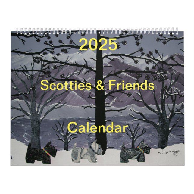 2025 Scotties and Friends Calendar (Cover)