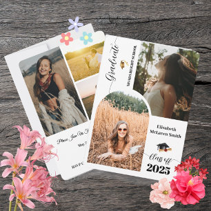 2025 Senior Announcement Card - Minimalist Graduat