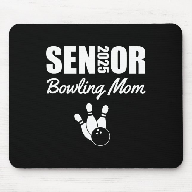2025 Senior Bowling Mum Bowling Team Parent Helper Mouse Pad (Front)