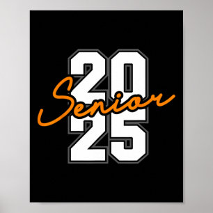 2025 Senior Cl High School College Graduation Oran Poster