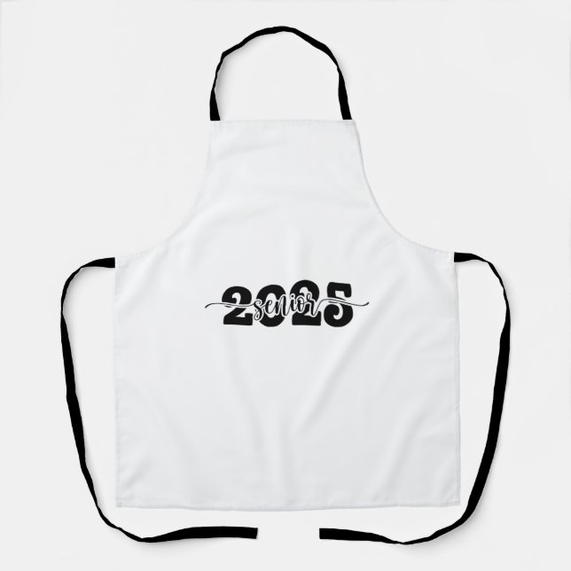  2025 Senior Graduation Class of 2025 School  Apron (Front)