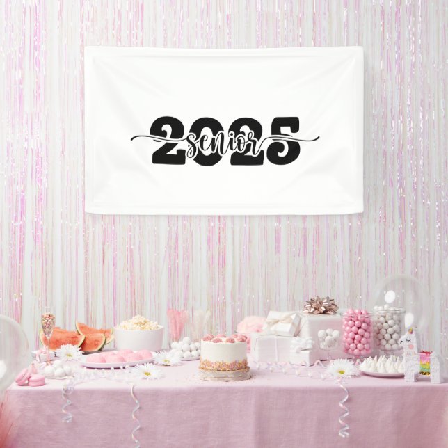  2025 Senior Graduation Class of 2025 School  Banner (Party)