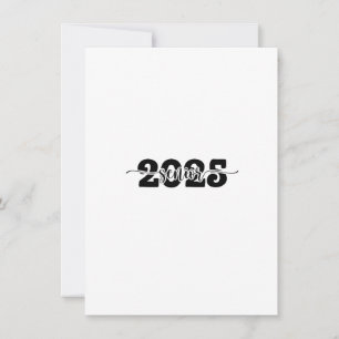 2025 Senior Graduation Class of 2025 School Invitation