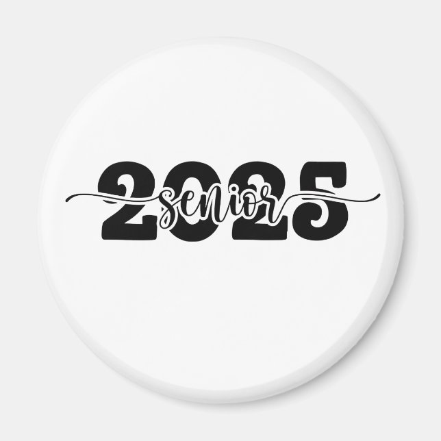  2025 Senior Graduation Class of 2025 School  Magnet (Front)