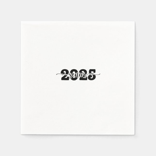  2025 Senior Graduation Class of 2025 School  Napkin (Front)