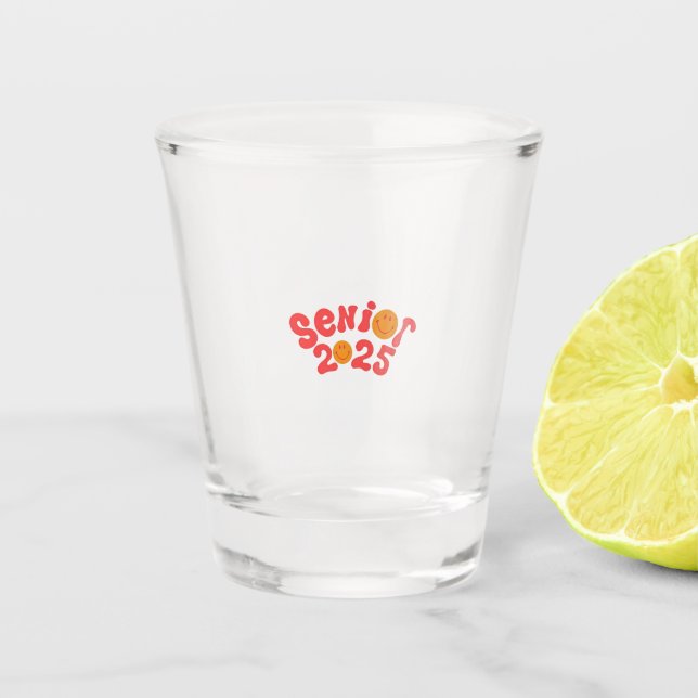 2025 Senior Graduation Summer Vacation Graduate Shot Glass (Front)