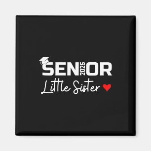 2025 Senior Little Sister Graduate Cute Heart Cl O Magnet