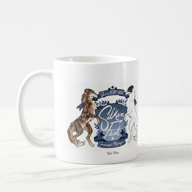 2025 Silkenfest logo mug (Left)
