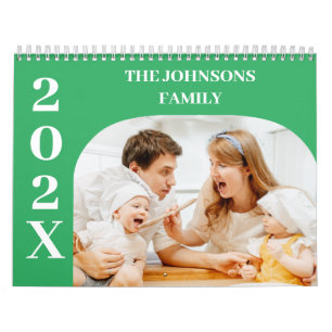 2025 Simple Modern Custom 14 Photos Family  Calendar