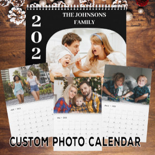 2025 Simple Modern Custom 14 Photos Family  Calendar