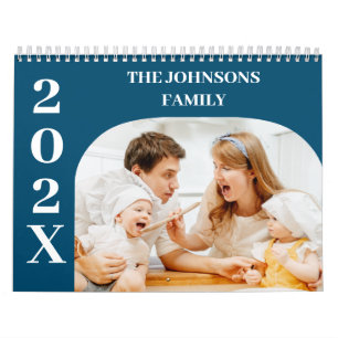 2025 Simple Modern Custom 14 Photos Family Calendar