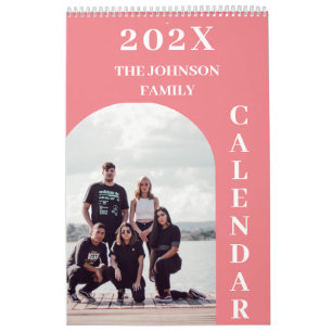 2025 Simple Modern Custom 14 Photos Family Calendar