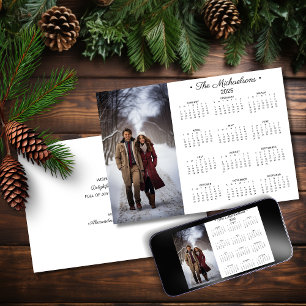 2025 Simple Photo Calendar   Holiday Card