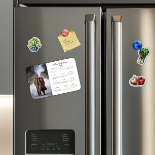 2025 Simple Photo Calendar Magnet