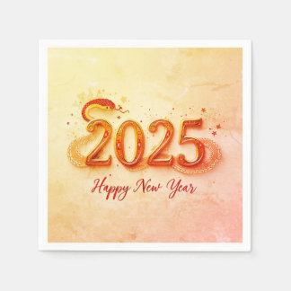 2025 Snake New Year's card Napkin