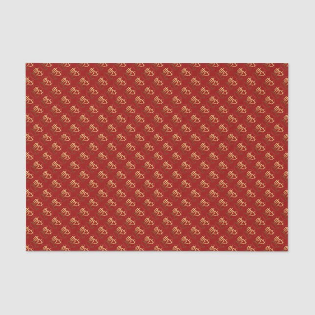 2025 Snake Year Gold embossed effect Tissue paper (Front)