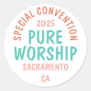 2025 Special Convention JW Classic Round Sticker