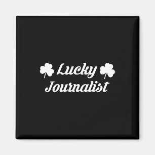 2025 St Patricks Day Journalist Media Tv News Repo Magnet