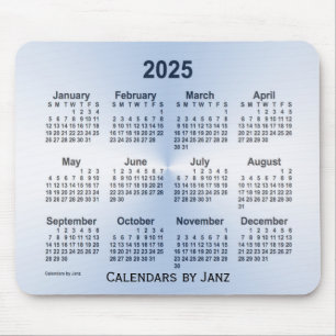 2025 Steel Blue Calendar by Janz Mouse Pad