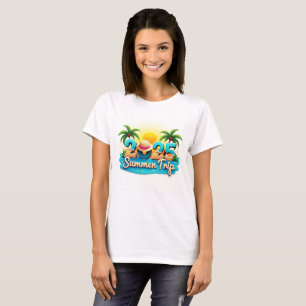 2025 Summer Trip 🌴 Colorful Beach Theme Tee